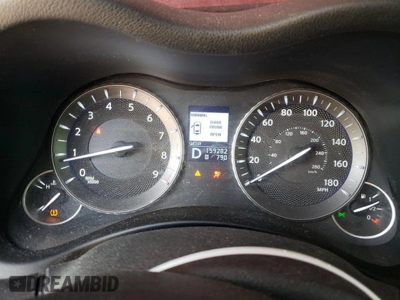 2011 Infiniti M with VIN JN1BY1AR7BM374298, listed as a Copart auction lot 60690635 with 159,282 mi miles and Salvage title. Bid and sale history available at DreamBid. Image 9.