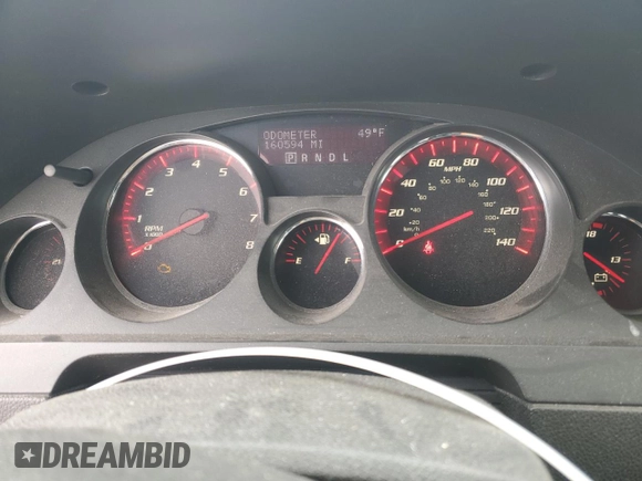 2008 GMC Acadia SLT1 with VIN 1GKEV23788J170550, listed as a Copart auction lot 51582665 with 160,594 mi miles and Clean Title. Bid and sale history available at DreamBid. Image 9.