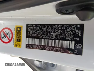 2016 Lexus CT 200h z VIN JTHKD5BH2G2274942, wystawiony jako IAAI lot #42281358 z przebiegiem 68 167 mil mil oraz . Historia ofert i sprzedaży dostępna na DreamBid. Obrazek 9.