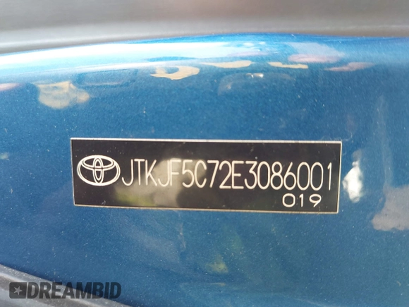 2014 Scion tC with VIN JTKJF5C72E3086001, listed as a IAAI auction lot 41721986 with 207,239 mi miles. Bid and sale history available at carsss.com. Image 9.