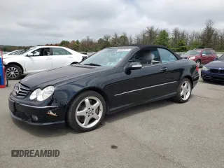 2004 Mercedes-Benz CLK 500 with VIN WDBTK75G24T023448, listed as a Copart auction lot 63839445 with 82,806 mi miles and Salvage title. Bid and sale history available at DreamBid. Image 1.