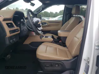2024 Chevrolet Tahoe Premier with VIN 1GNSCSKD8RR247861, listed as a Copart auction lot 58767795 with 27,303 mi miles and Salvage title. Bid and sale history available at DreamBid. Image 7.