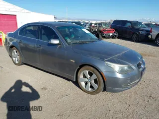 2008 BMW 5 Series 528xi with VIN WBANV13538CZ57752, listed as a IAAI auction lot 41366336 with 155,110 mi miles and . Bid and sale history available at carsss.com. Image 1.