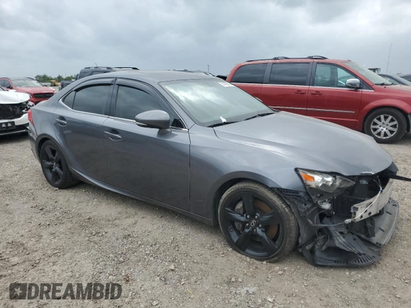 2015 Lexus IS 350 with VIN JTHBE1D26F5021652, listed as a Copart auction lot 51479435 with 76,729 mi miles and Salvage title. Bid and sale history available at DreamBid. Image 4.