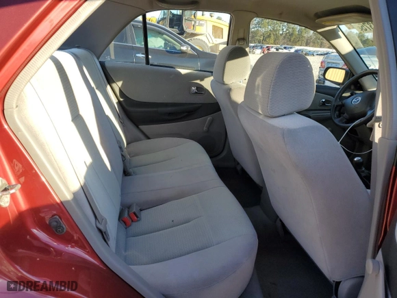 2001 Mazda Protege DX with VIN JM1BJ222610438233, listed as a Copart auction lot 41649375 with 226,394 mi miles and Salvage Title. Bid and sale history available at carsss.com. Image 10.