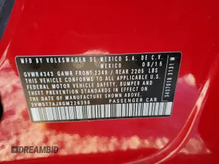 2016 Volkswagen Jetta Sedan 2.0T GLI SE with VIN 3VW5T7AJ8GM226398, listed as a Copart auction lot 41458415 with 105,810 mi miles and Salvage Title. Bid and sale history available at carsss.com. Image 12.