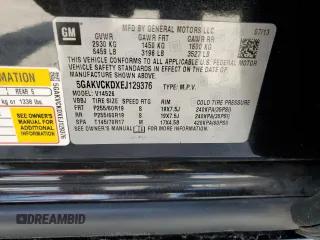 2022 Buick Enclave Premium with VIN 5GAKVCKDXEJ129376, listed as a Copart auction lot 56182205 with 128,273 mi miles and Clean Title. Bid and sale history available at DreamBid. Image 13.