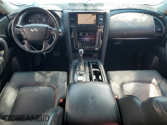 2021 Infiniti QX80 LUXE with VIN JN8AZ2AE0M9271825, listed as a Copart auction lot 47971325 with 86,378 mi miles and Salvage Title. Bid and sale history available at carsss.com. Image 8.