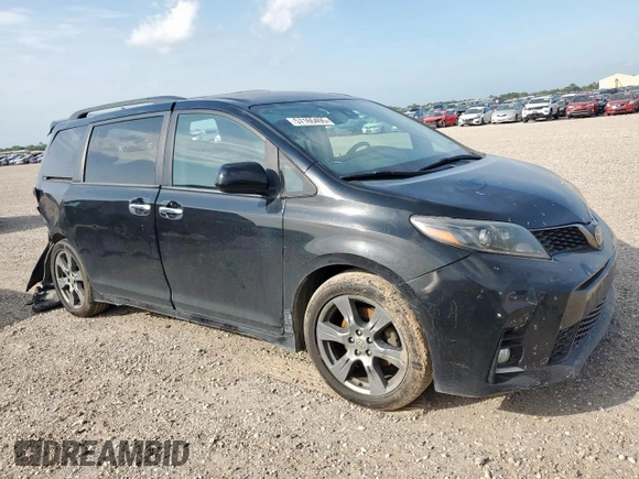 2018 Toyota Sienna SE with VIN 5TDXZ3DC4JS916138, listed as a Copart auction lot 57165495 with 120,764 mi miles and Salvage title. Bid and sale history available at DreamBid. Image 4.