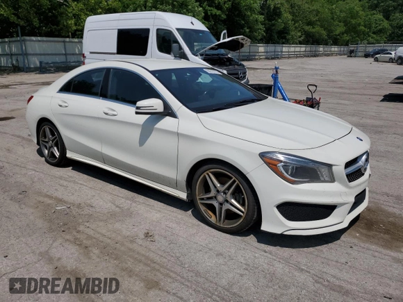 2014 Mercedes-Benz CLA 250 with VIN WDDSJ4GBXEN104886, listed as a Copart auction lot 60210115 with 219,043 mi miles and Salvage title. Bid and sale history available at DreamBid. Image 4.