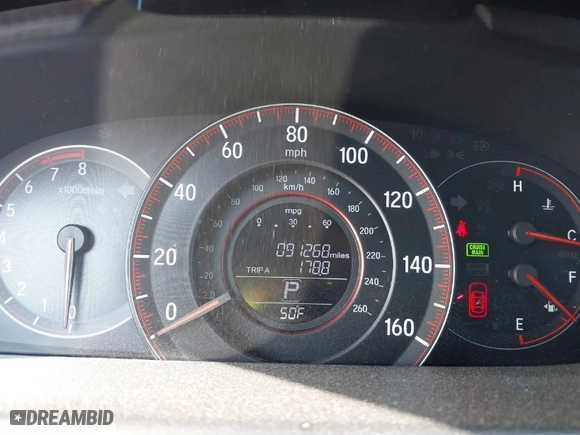 2016 Honda Accord Sedan Sport with VIN 1HGCR2F52GA187930, listed as a IAAI auction lot 41570895 with 91,268 mi miles. Bid and sale history available at carsss.com. Image 7.