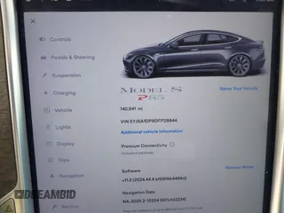 2013 Tesla Model S Performance with VIN 5YJSA1DP8DFP28644, listed as a IAAI auction lot 42641375 with 140,941 mi miles and . Bid and sale history available at DreamBid. Image 7.