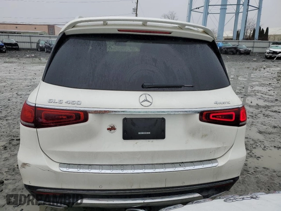 2021 Mercedes-Benz GLS 450 with VIN 4JGFF5KE5MA379992, listed as a Copart auction lot 38755444 with 35,150 mi miles and . Bid and sale history available at DreamBid. Image 6.