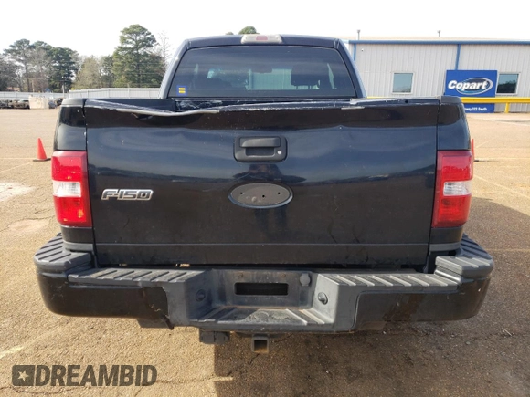 2009 Ford F-150 STX with VIN 1FTRX02W89KA76765, listed as a Copart auction lot 86689504 with 383,653 mi miles and Salvage Title. Bid and sale history available at carsss.com. Image 6.