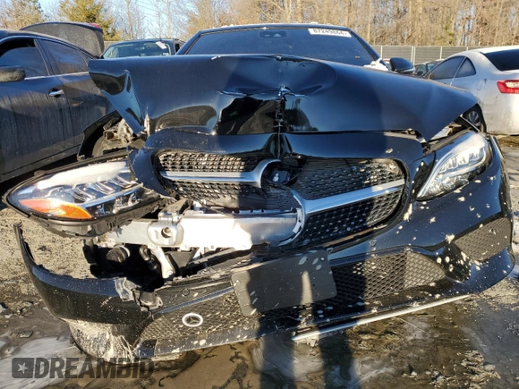2023 Mercedes-Benz C 300 with VIN W1KWK8EB5PG132823, listed as a Copart auction lot 87249864 with 9,202 mi miles and Salvage Title. Bid and sale history available at DreamBid. Image 5.