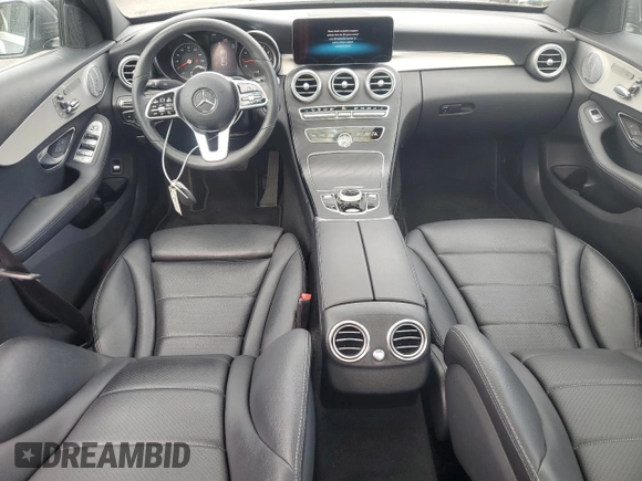 2019 Mercedes-Benz C 300 with VIN 55SWF8EB9KU291263, listed as a Copart auction lot 53549245 with 35,616 mi miles and Salvage Title. Bid and sale history available at carsss.com. Image 8.