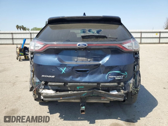 2017 Ford Edge Sport with VIN 2FMPK4AP0HBC65387, listed as a Copart auction lot 52206995 with 59,045 mi miles and Salvage Title. Bid and sale history available at carsss.com. Image 6.