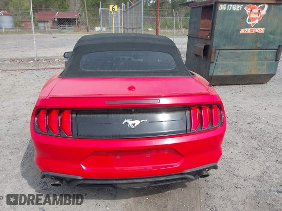 2018 Ford Mustang EcoBoost Premium with VIN 1FATP8UH3J5110137, listed as a IAAI auction lot 41868345 with 75,126 mi miles and . Bid and sale history available at DreamBid. Image 16.