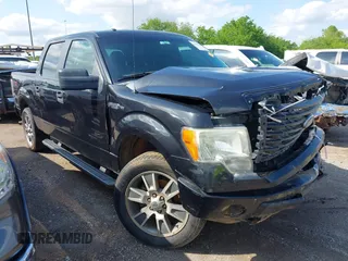 2014 Ford F-150 XL with VIN 1FTFW1CF1EKE20120, listed as a IAAI auction lot 42099294 with 207,198 mi miles and . Bid and sale history available at DreamBid. Image 1.