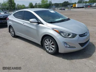 2015 Hyundai Elantra Limited with VIN KMHDH4AE4FU264511, listed as a IAAI auction lot 42060996 with 393,303 mi miles. Bid and sale history available at carsss.com. Image 1.