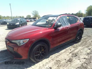 2019 Alfa Romeo Stelvio Ti with VIN ZASPAKBN1K7C49148, listed as a IAAI auction lot 42205054 with 47,338 mi miles and . Bid and sale history available at DreamBid. Image 2.