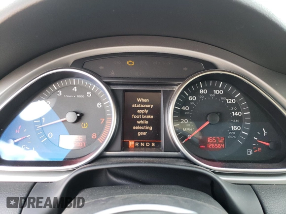 2007 Audi Q7 Premium Plus with VIN WA1EY74L97D068404, listed as a Copart auction lot 71579774 with 126,564 mi miles and Clean title. Bid and sale history available at DreamBid. Image 9.