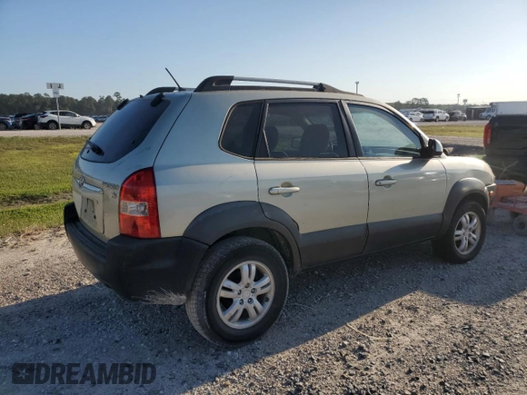2007 Hyundai Tucson SE with VIN KM8JN12D67U490843, listed as a Copart auction lot 51939774 with 177,045 mi miles and Clean Title. Bid and sale history available at carsss.com. Image 3.