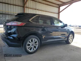 2022 Ford Edge Titanium with VIN 2FMPK4K99NBA55284, listed as a Copart auction lot 50107305 with 71,299 mi miles and Clean Title. Bid and sale history available at carsss.com. Image 3.