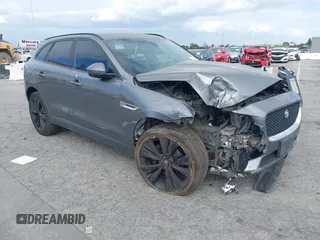 2018 Jaguar F-Pace 30t Premium z VIN SADCJ2GX7JA287085, wystawiony jako IAAI lot #41879238 z przebiegiem 170 189 mil mil oraz . Historia ofert i sprzedaży dostępna na DreamBid. Obrazek 1.