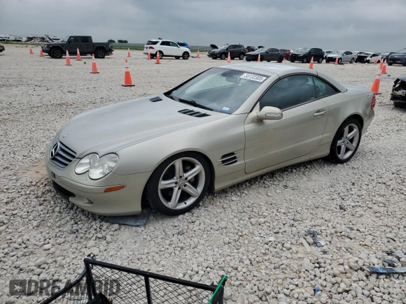 2003 Mercedes-Benz SL 500 with VIN WDBSK75F03F013873, listed as a Copart auction lot 55132305 with 91,417 mi miles and Clean title. Bid and sale history available at DreamBid. Image 1.
