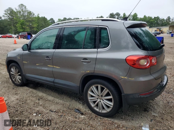 2011 Volkswagen Tiguan SEL with VIN WVGBV7AX1BW552486, listed as a Copart auction lot 58089605 with Not provided miles and Salvage title. Bid and sale history available at DreamBid. Image 2.