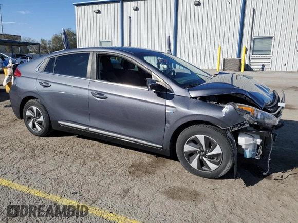 2018 Hyundai Ioniq SEL z VIN KMHC75LCXJU098603, wystawiony jako Copart lot #47458225 z przebiegiem 46 735 mil mil oraz Szkoda całkowita • Salvage title. Historia ofert i sprzedaży dostępna na DreamBid. Obrazek 4.
