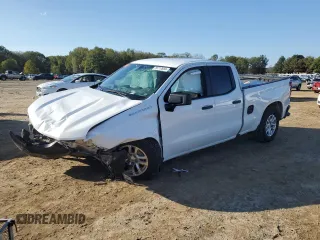 2021 Chevrolet Silverado 1500 Work Truck with VIN 1GCRWAEF0MZ158333, listed as a Copart auction lot 79717694 with Not Provided miles and Salvage Title. Bid and sale history available at DreamBid. Image 1.