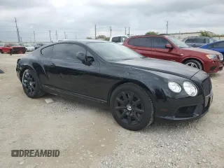 2014 Bentley Continental GT with VIN SCBFT7ZA2EC088631, listed as a Copart auction lot 77829624 with 40,198 mi miles and Salvage Title. Bid and sale history available at DreamBid. Image 4.