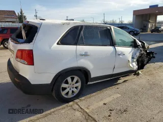 2013 Kia Sorento LX with VIN 5XYKTCA65DG421121, listed as a Copart auction lot 49928225 with 0 mi miles and Salvage Title. Bid and sale history available at carsss.com. Image 3.
