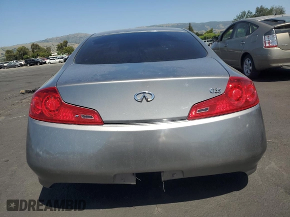 2007 Infiniti G35 with VIN JNKCV54E57M904025, listed as a Copart auction lot 55848595 with 120,134 mi miles and Salvage Title. Bid and sale history available at DreamBid. Image 6.