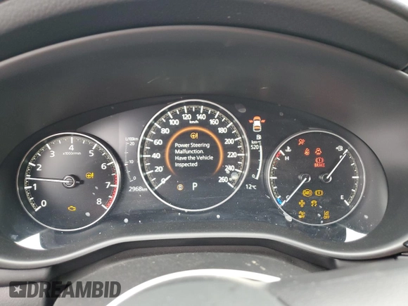 2025 Mazda 3 S Select Sport with VIN JM1BPAKMXS1774103, listed as a Copart auction lot 53522565 with 2,968 mi miles and Salvage Title. Bid and sale history available at DreamBid. Image 9.