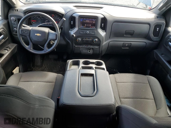 2021 Chevrolet Silverado 1500 Custom with VIN 3GCPYBEH8MG162087, listed as a Copart auction lot 59686794 with 29,248 mi miles and Salvage Title. Bid and sale history available at DreamBid. Image 8.