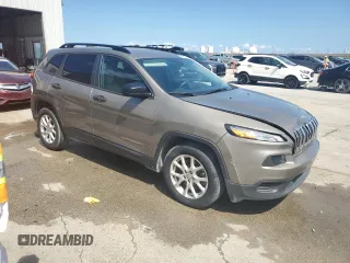 2017 Jeep Cherokee Sport with VIN 1C4PJLAB6HW643474, listed as a Copart auction lot 54386245 with 17,799 mi miles and Salvage Title. Bid and sale history available at carsss.com. Image 4.