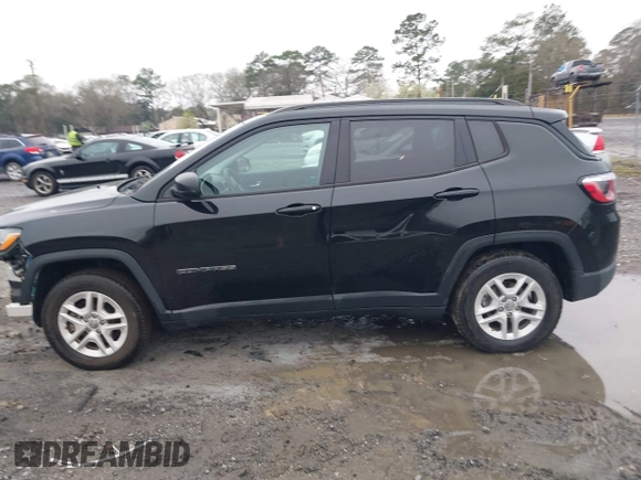2018 Jeep Compass Sport with VIN 3C4NJCAB1JT286093, listed as a IAAI auction lot 41770377 with 83,354 mi miles. Bid and sale history available at carsss.com. Image 14.