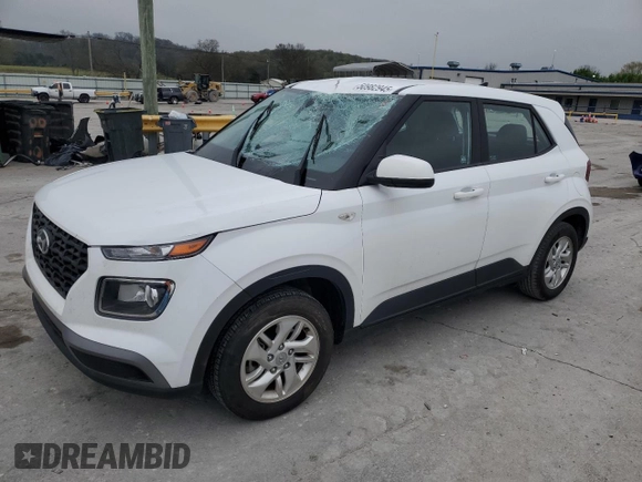 2021 Hyundai Venue SE with VIN KMHRB8A34MU067106, listed as a Copart auction lot 50982945 with 92,455 mi miles and Salvage Title. Bid and sale history available at DreamBid. Image 1.