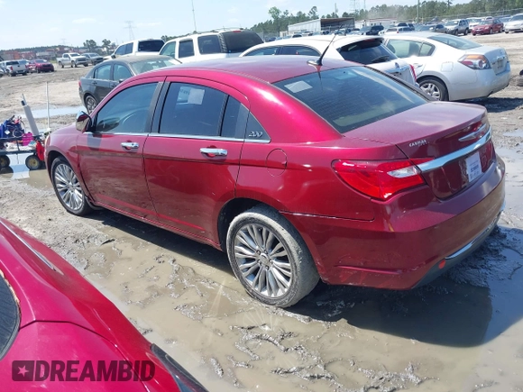 2011 Chrysler 200 Limited with VIN 1C3BC2FB7BN527371, listed as a IAAI auction lot 41983865 with 162,179 mi miles and . Bid and sale history available at carsss.com. Image 3.