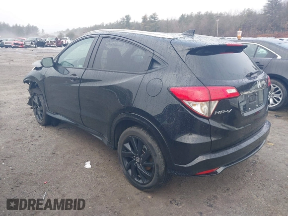2022 Honda HR-V Sport with VIN 3CZRU6H19NM756131, listed as a IAAI auction lot 41620820 with 26,227 mi miles. Bid and sale history available at carsss.com. Image 3.