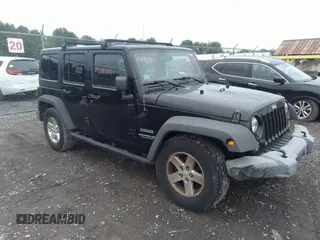 2016 Jeep Wrangler Unlimited Sport z VIN 1C4BJWDGXGL206502, wystawiony jako IAAI lot #42583701 z przebiegiem 120 525 mil mil oraz . Historia ofert i sprzedaży dostępna na DreamBid. Obrazek 1.