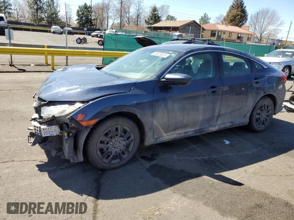 2018 Honda Civic Sedan LX with VIN 19XFC2F55JE014954, listed as a Copart auction lot 50823025 with 0 mi miles and Salvage Title. Bid and sale history available at carsss.com. Image 1.