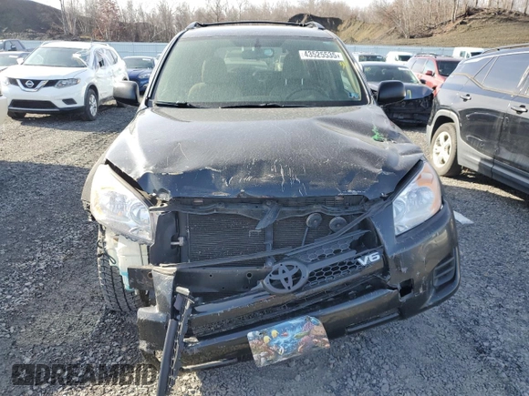 2011 Toyota RAV4 with VIN JTMBK4DV2B5101840, listed as a Copart auction lot 43525535 with 155,899 mi miles and Salvage Title. Bid and sale history available at carsss.com. Image 5.