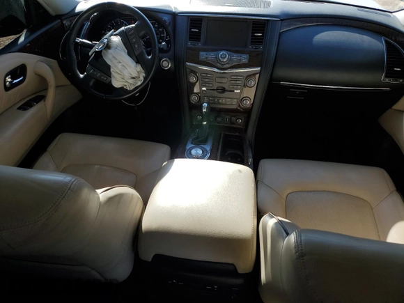 2020 Nissan Armada Platinum with VIN JN8AY2NF0L9360461, listed as a Copart auction lot 81579324 with 129,982 mi miles and Salvage Title. Bid and sale history available at carsss.com. Image 8.