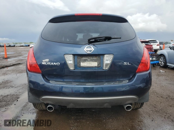 2005 Nissan Murano SL z VIN JN8AZ08T45W318883, wystawiony jako Copart lot #56180225 z przebiegiem 165 436 mil mil oraz Szkoda całkowita • Salvage title. Historia ofert i sprzedaży dostępna na DreamBid. Obrazek 6.