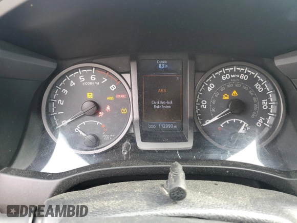 2019 Toyota Tacoma SR with VIN 3TMCZ5AN2KM193701, listed as a Copart auction lot 56776385 with 112,990 mi miles and Salvage title. Bid and sale history available at DreamBid. Image 9.