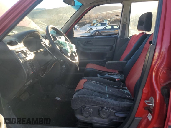 2001 Honda CR-V LX with VIN JHLRD18411C037697, listed as a Copart auction lot 88291285 with 264,605 mi miles and Salvage Title. Bid and sale history available at carsss.com. Image 7.